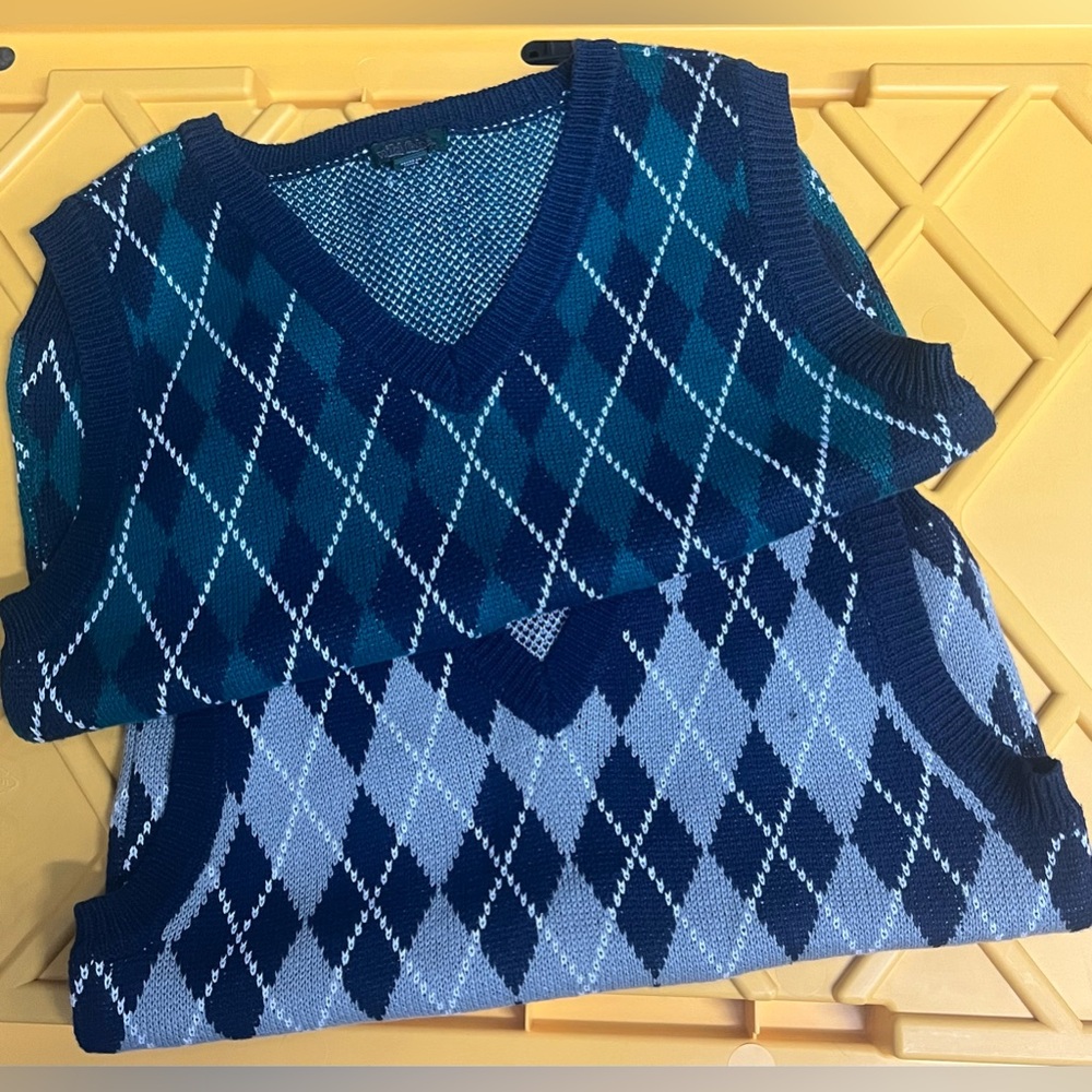 Argyle Pattern Vests Bundle - image 1